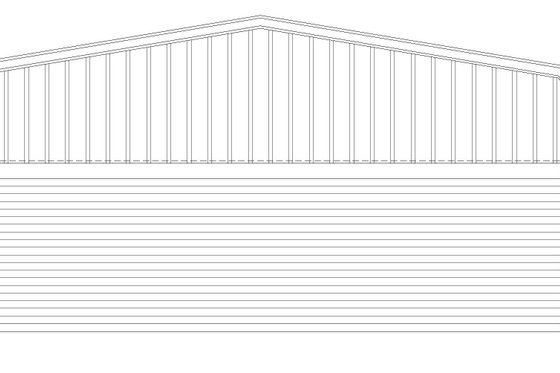 Exterior - Rear Elevation for Country House Plan #932-88, 0 bath