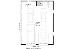 Floor Plan - Main Floor for Country House Plan #932-132, 0 bath