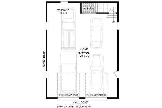 Floor Plan - Main Floor for Country House Plan #932-132, 0 bath