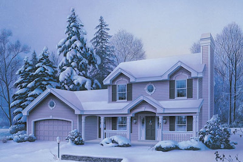 Dream House Plan - Traditional Exterior - Front Elevation Plan #57-328