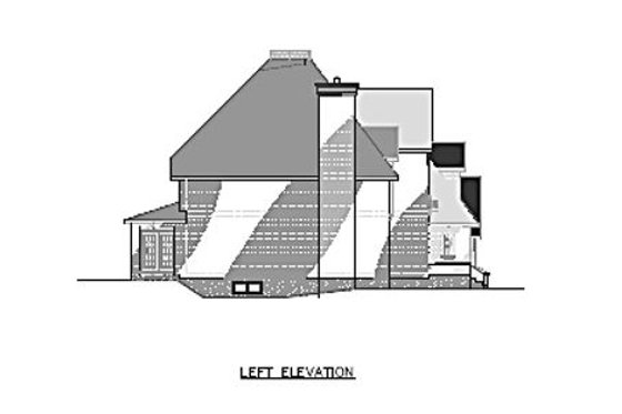 Exterior - Other Elevation for European House Plan #138-121 - 4 bed, 2.5 bath