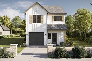 Dream House Plan - Farmhouse Exterior - Front Elevation Plan #455-581