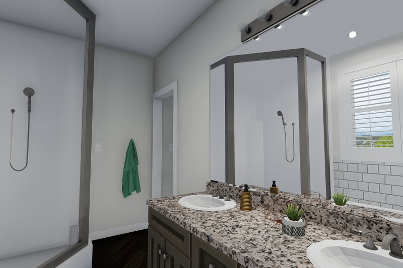 Architectural House Design - Interior - Master Bathroom for Ranch House Plan #1060-12 - 5 bed, 3.5 bath