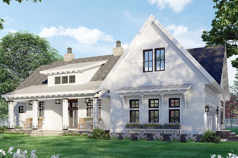Home Plan - Exterior - Front Elevation 3 for Farmhouse House Plan #51-1171 - 3 bed, 2.5 bath