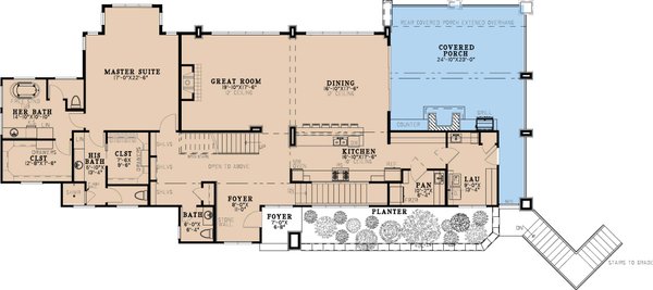 House Blueprint - Modern Floor Plan - Main Floor Plan #923-432