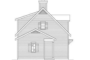 Exterior - Other Elevation 1 for Country House Plan #22-603 - 1 bed, 1.5 bath