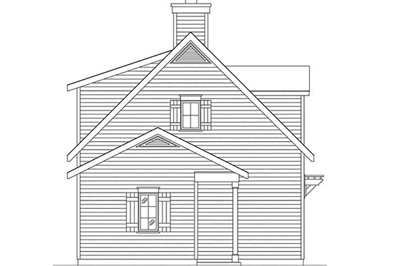 Exterior - Other Elevation 1 for Country House Plan #22-603 - 1 bed, 1.5 bath