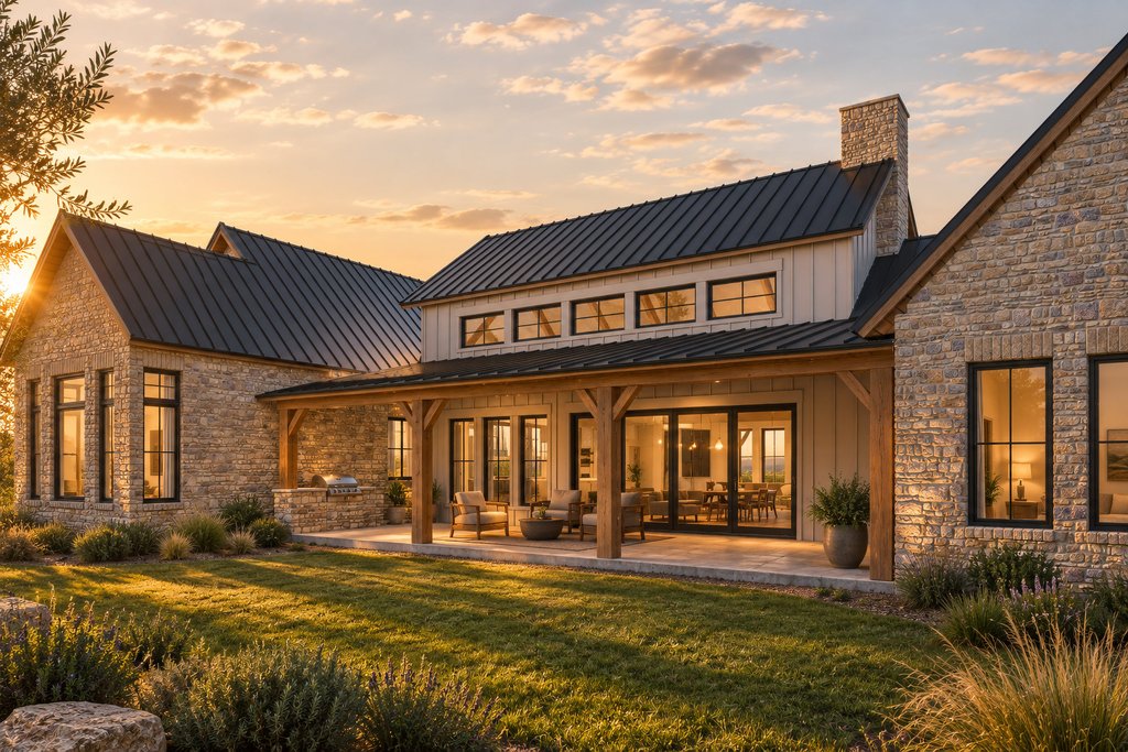 Exterior - Outdoor Living for Farmhouse House Plan #80-230 - 4 bed, 2.5 bath