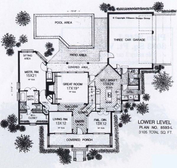 Colonial Floor Plan - Main Floor Plan #310-918