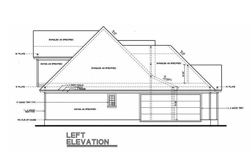 Dream House Plan - Exterior - Other Elevation for Country House Plan #20-262 - 3 bed, 2.5 bath