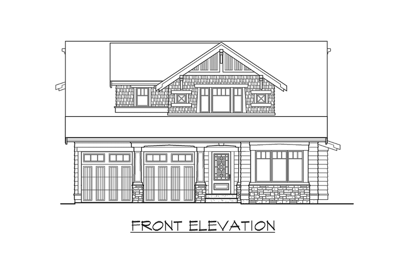 House Plan Design - Exterior - Other Elevation for Craftsman House Plan #132-209 - 3 bed, 2.5 bath