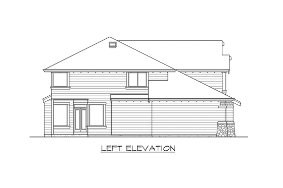 Exterior - Other Elevation 1 for Craftsman House Plan #132-188 - 3 bed, 2.5 bath