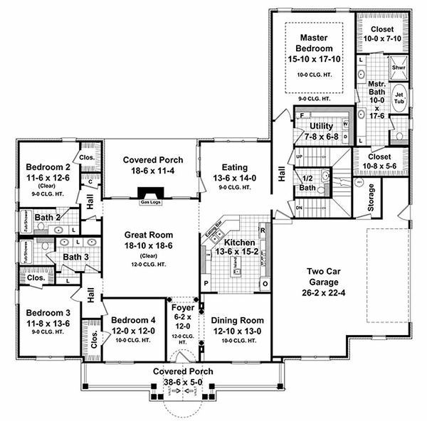 Home Plan - Traditional Floor Plan - Main Floor Plan #21-285