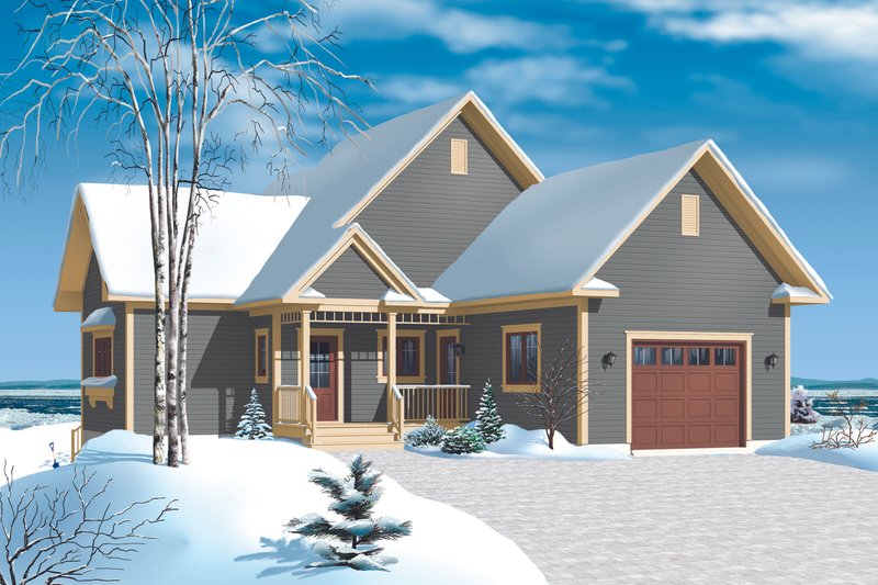 House Plan Design - Cottage Exterior - Front Elevation Plan #23-2318