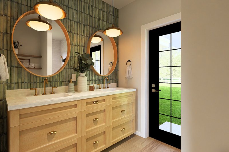 House Blueprint - Interior - Master Bathroom for Farmhouse House Plan #126-313 - 2 bed, 2 bath