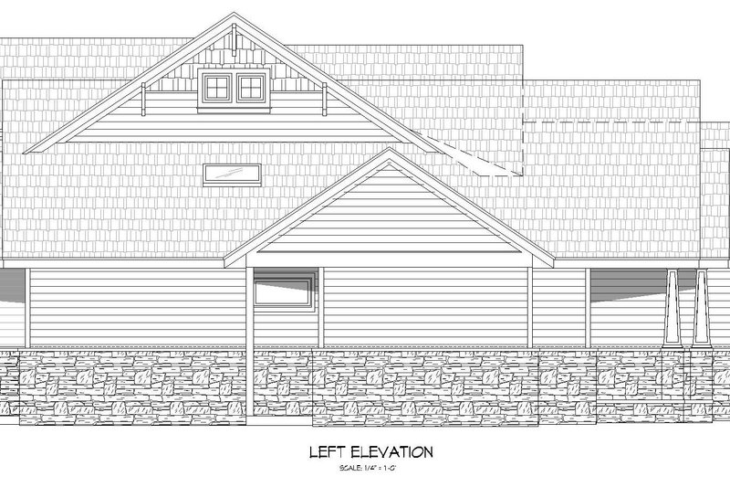 Dream House Plan - Exterior - Other Elevation 2 for Traditional House Plan #932-530 - 4 bed, 3.5 bath
