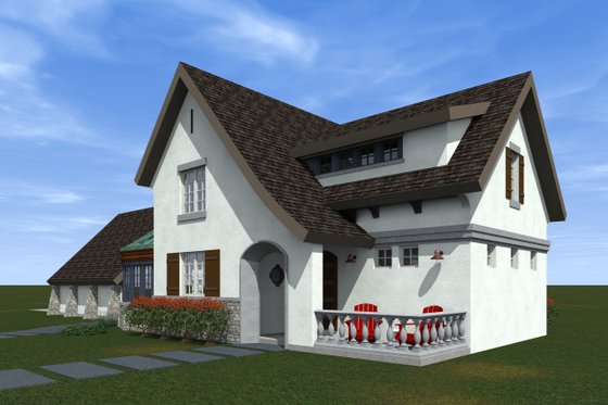 Exterior - Outdoor Living for Traditional House Plan #933-2 - 3 bed, 2.5 bath