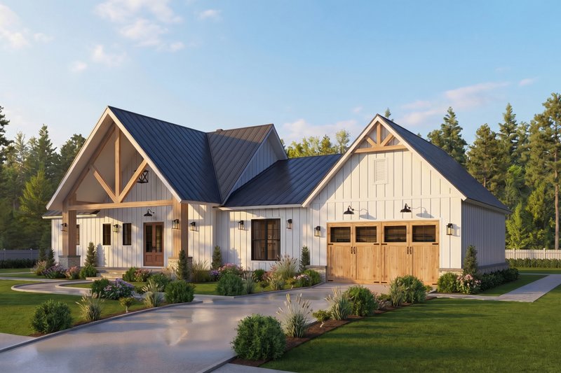 Dream House Plan - Exterior - Front Elevation 6 for Farmhouse House Plan #119-476 - 3 bed, 2.5 bath