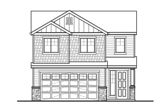 Exterior - Front Elevation 3 for Country House Plan #569-32 - 4 bed, 2.5 bath