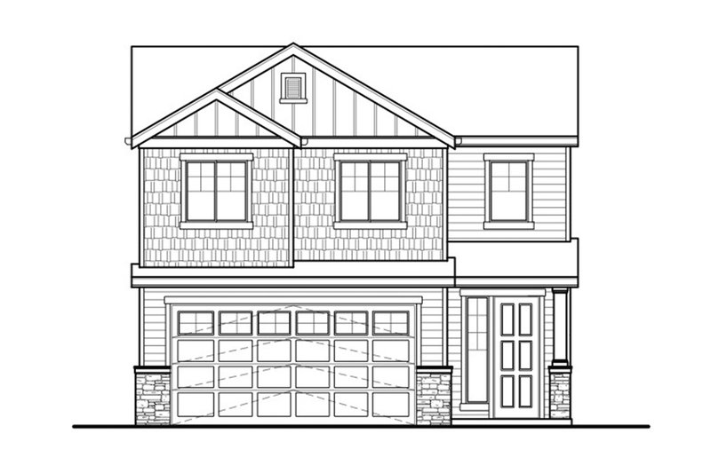 Home Plan - Exterior - Front Elevation 3 for Country House Plan #569-32 - 4 bed, 2.5 bath