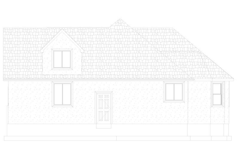 House Design - Exterior - Other Elevation 1 for Country House Plan #1060-253 - 3 bed, 2 bath