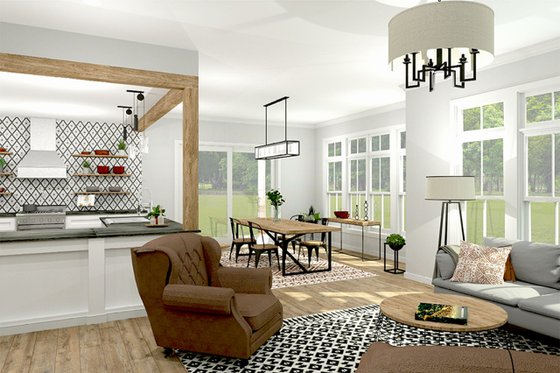 Interior - Family Room for Colonial House Plan #1010-156 - 3 bed, 2.5 bath
