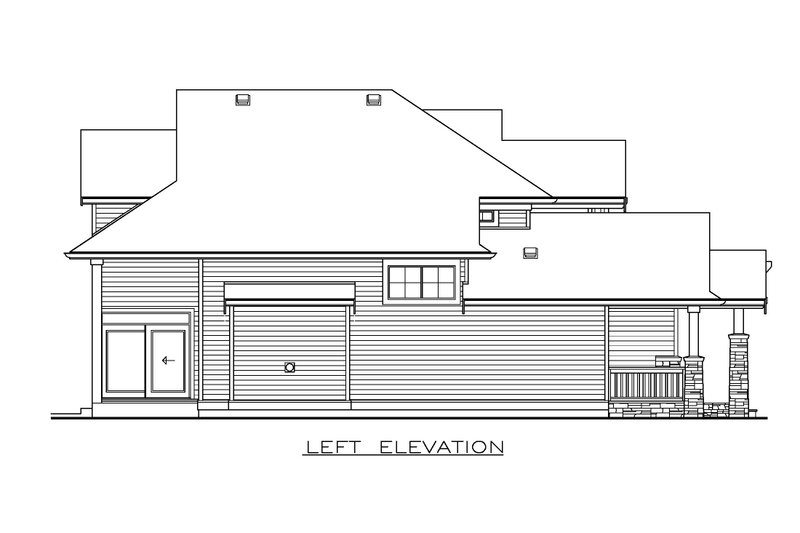 House Blueprint - Exterior - Other Elevation for Craftsman House Plan #1100-161 - 3 bed, 2.5 bath