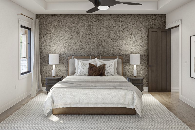 House Plan Design - Interior - Master Bedroom for Cottage House Plan #455-541 - 4 bed, 3 bath