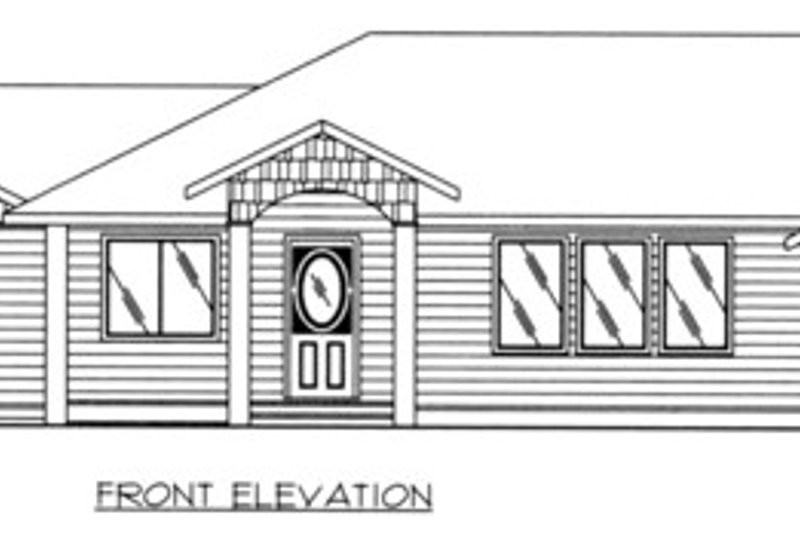 Architectural House Design - Exterior - Front Elevation 3 for Craftsman House Plan #117-1087 - 3 bed, 2.5 bath