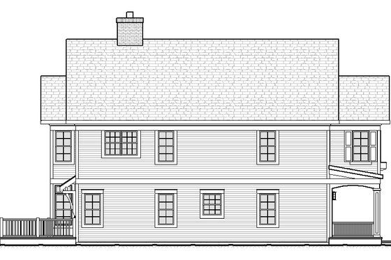 Exterior - Other Elevation 1 for Traditional House Plan #901-41 - 4 bed, 3.5 bath