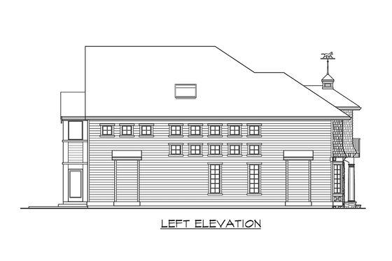 Exterior - Other Elevation 1 for Traditional House Plan #132-149 - 4 bed, 2.5 bath
