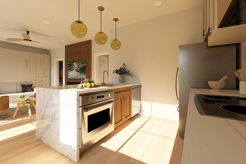 Home Plan - Interior - Kitchen 2 for Farmhouse House Plan #126-304, 1 bath