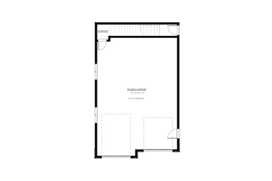 Floor Plan - Main Floor for Farmhouse House Plan #1114-46 - 2 bed, 1 bath