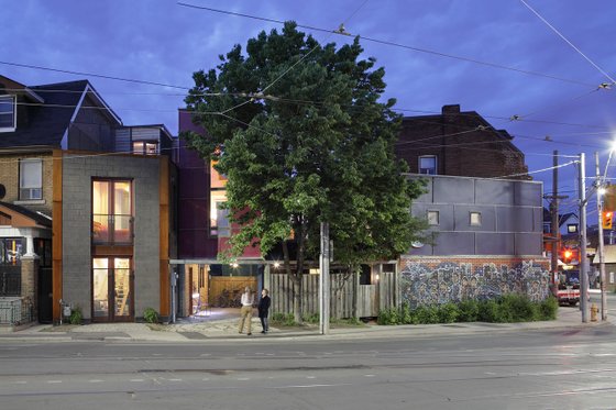 Modern design, 2 story studio loft design, front elevation