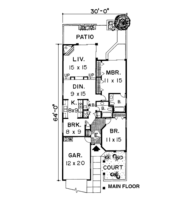 Prairie Floor Plan - Main Floor Plan #312-784