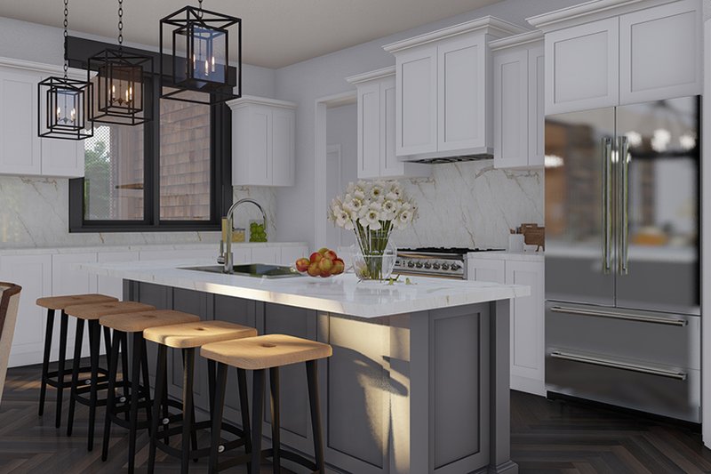 Dream House Plan - Interior - Kitchen for Craftsman House Plan #17-2480 - 5 bed, 4 bath