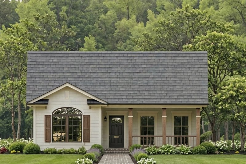 House Blueprint - Ranch Exterior - Front Elevation Plan #21-620