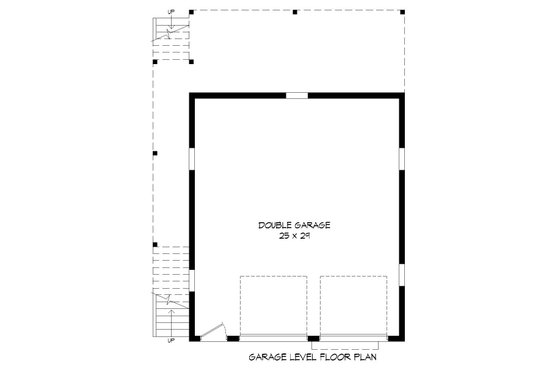 Floor Plan - Lower Floor for Country House Plan #932-139 - 1 bed, 1 bath