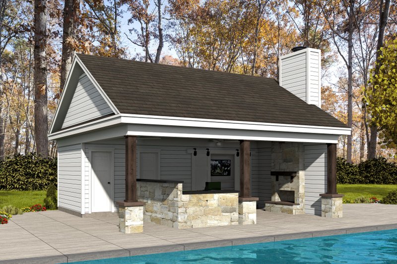 House Blueprint - Country Exterior - Front Elevation Plan #932-237