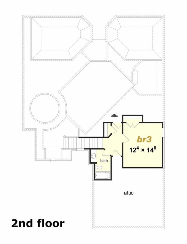 Floor Plan - Upper Floor Plan #329-342