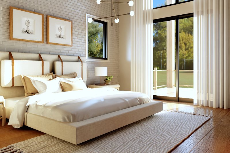 Dream House Plan - Interior - Master Bedroom 1 for Contemporary House Plan #1064-364 - 2 bed, 2 bath