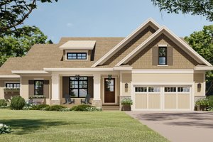 Traditional Exterior - Front Elevation Plan #51-1182