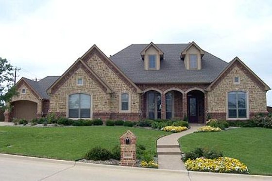 Exterior - Front Elevation for European House Plan #84-278 - 4 bed, 3 bath