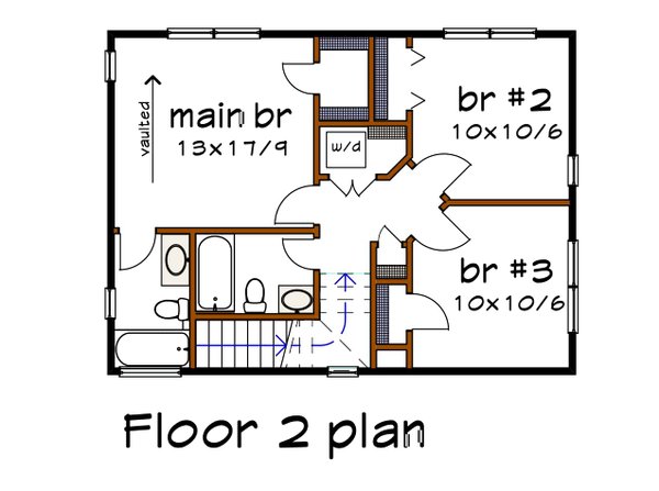 Home Plan - Modern Floor Plan - Upper Floor Plan #79-365