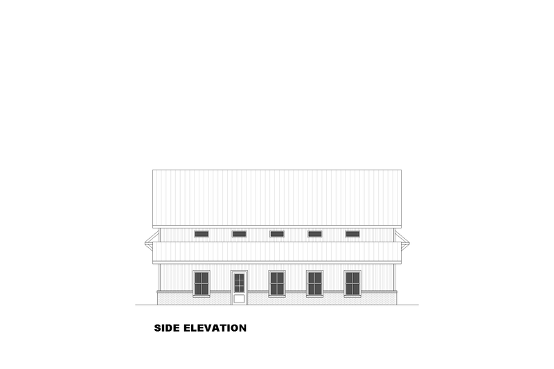 House Blueprint - Exterior - Other Elevation for Farmhouse House Plan #1117-43 - 1 bed, 2 bath