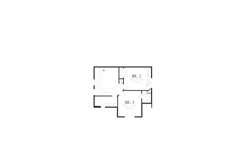 Home Plan - Floor Plan - Upper Floor for Cottage House Plan #48-575 - 3 bed, 2.5 bath