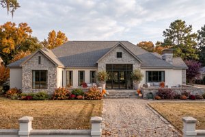 Home Plan - Exterior - Front Elevation for Cottage House Plan #455-800 - 3 bed, 2.5 bath