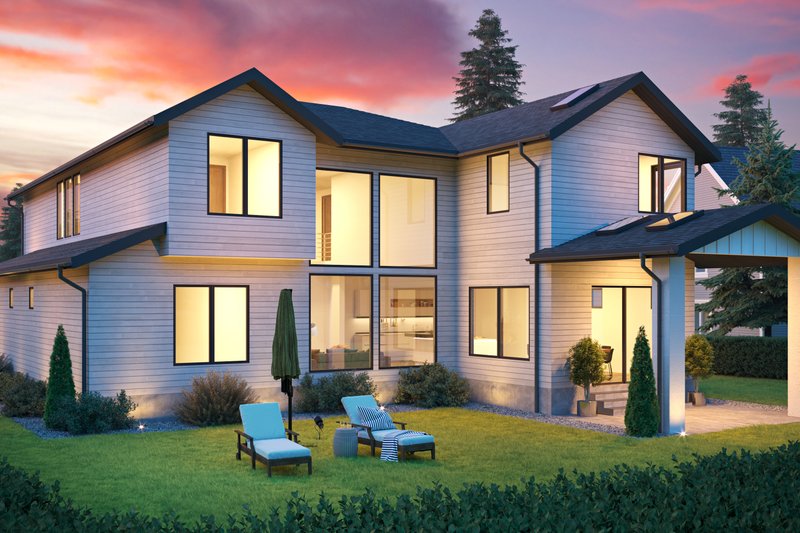 Home Plan - Exterior - Rear Elevation for Traditional House Plan #1066-219 - 5 bed, 4.5 bath