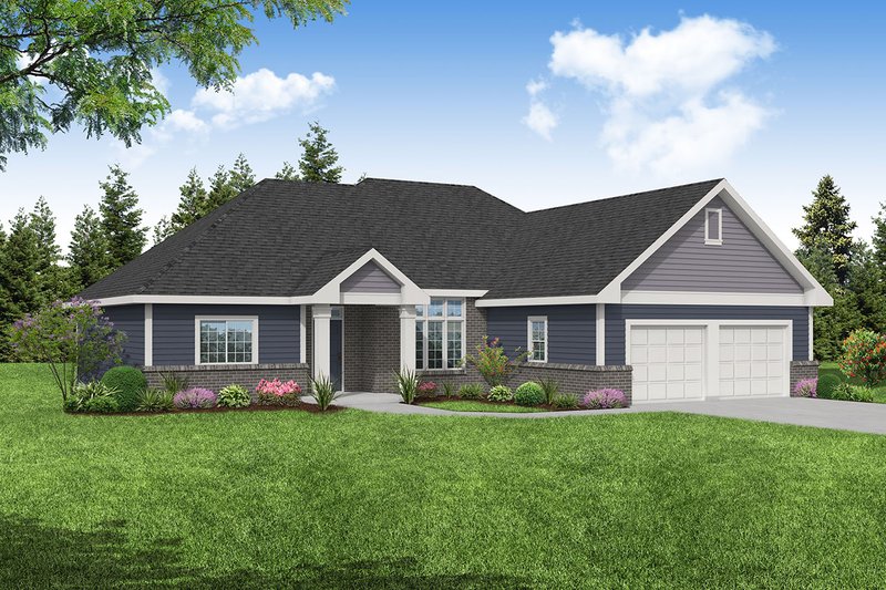 Home Plan - Ranch Exterior - Front Elevation Plan #124-270