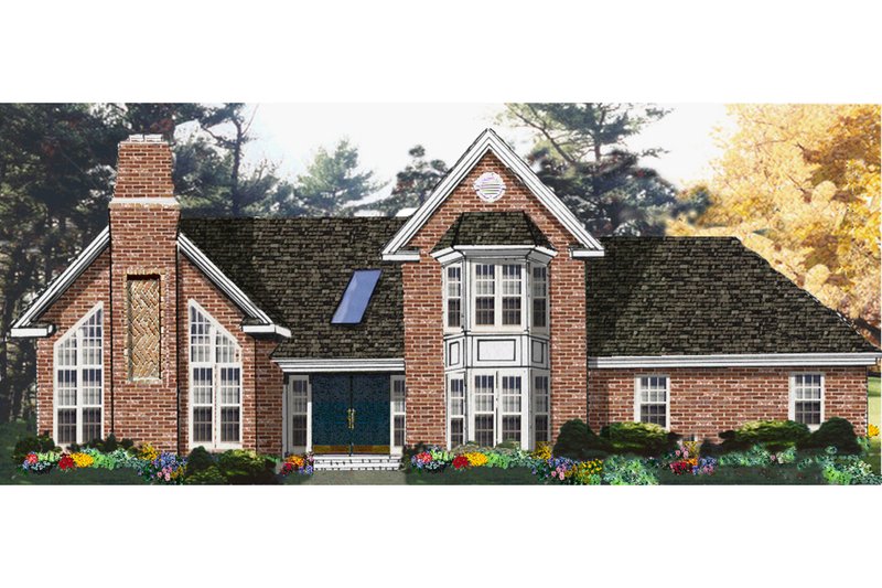 Dream House Plan - Traditional Exterior - Front Elevation Plan #3-338